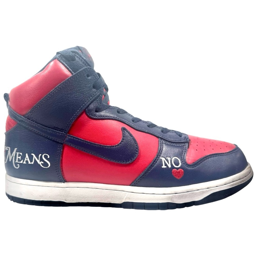 Nike Dunk High Supreme “By Any Means” Red Navy Size 10 DN3741-600 Near New